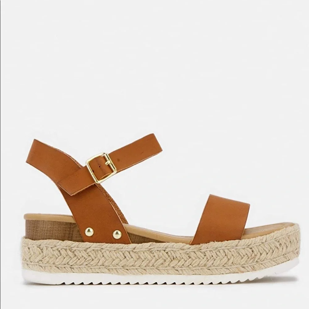 BRAND NEW WOMENS STYLISH ESPADRILLES SANDALS NWT - Picture 2 of 4